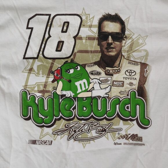 Chase Authentics Kyle Busch Leading The Way M&Ms 2011 Y2K Size Medium - Picture 2 of 10